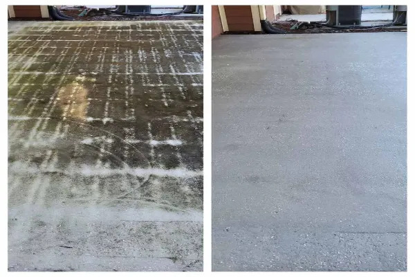 Removing Oil Stains with Driveway Pressure Washing