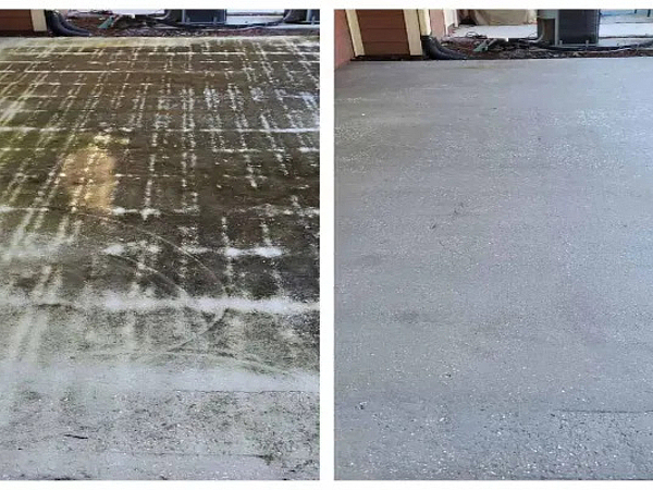 Removing Oil Stains with Driveway Pressure Washing