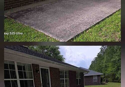 Back portico Cleaning